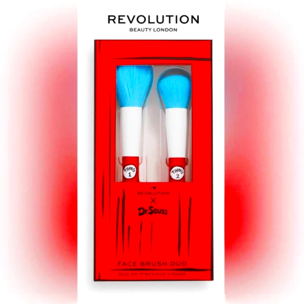 Revolution x Dr Seuss duo makeup brush set